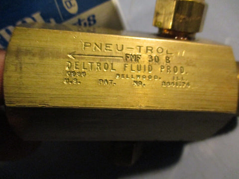 DELTROL PNEU-TROL 10000-22 FMF-30-B BRASS CONTROL VALVE FMF30B