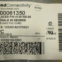 Molex 1300061350 Cordset Woodhead Brad Connectivity Replaces 41307SS90