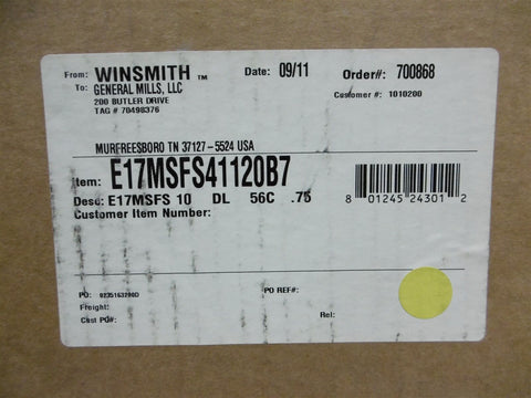 NIB Sealed Winsmith Reducer E17 10:1 56C 3/4" Bore 1750RPM 1.640HP E17MSF41120B7
