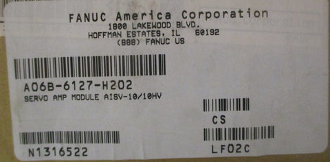 Fanuc A06B6127H202 Ser E Servo Amplifier 565670VDC Input 2.1kW 480VAC Output