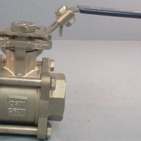 TruFlo QSM CF8M Stainless Steel Ball Valve 11/2" NPT 1000WOG Threaded