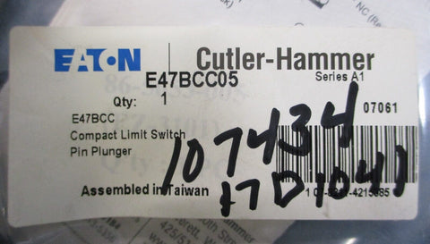 Eaton Cutler Hammer E47BCC05 Ser A1 Compact Limit Switch, 5A, 125/250VAC