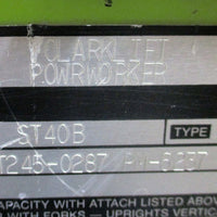 Clark ST40B Electric Walkie Walk Behind Fork Lift Truck 4000 Lb, 24 V, 8.5 Foot