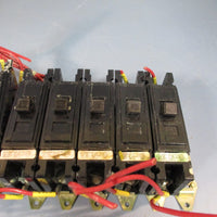 (Lot Of 11) Westinghouse Circuit Breakers, 1 Pole Unit QUICKLAG C