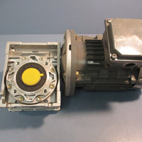 Qin Wei 220/380 V Motor PD0823009 w/ Wan Sin Worm Reducer NMRW050 S/N 12022581