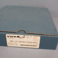 VWR 57334576 #60 U.S. Standard Testing Sieve 8" Dia 0.160mm Wire Dia Stainless