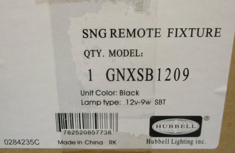 Lot of 2 Hubbell Lighting GNXSB1209 SNG Remote Fixture Light 12V  9 w SBT