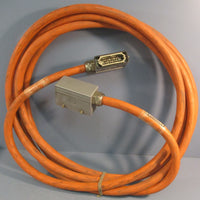 Indramat 04-0101 N.C. Cable 20Ft Long IN-197-02-21-092 W/ 2 Connector Sockets