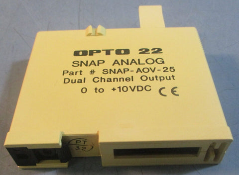 Opto 22 Snap Analog SNAP-AOV-25 Dual Channel Output Module 0-10VDC