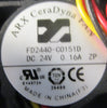 Arx 492-4348 CeraDyna Axial Fan FD2440-C0151D 24VDC 0.16A (Lot of 4)