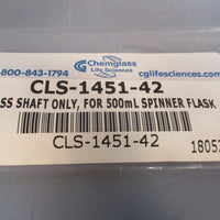 Chemglass CLS145105 Internal Stirring Assy for 500mL BioProcess Spinner Flasks