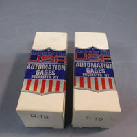 Lot of (2) AG Automation Gages EasySlider Linear Bearing, Ball Slide D15