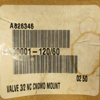 Asco Pneumatic 18900001-120/60 Solenoid Valve Plug lot of 3