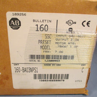 ALLENBRADLEY VARIABLE SPEED DRIVE FRN 7.06 SERIES C 160BA03NPS1