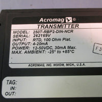 ACROMAG TRANSMITTER 250TRBP2DINNCR  RTD, 100 OHM, 420 MA OUTPUT, 1250 VDC