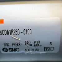 SMC NCDA1R2500100 Air Cylinder 250 PSI 1.70MPa