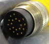 Turck BSM BKM 19-995-1.3 Shielded Power Cable U-01064 30V 3A 19-Pin Connector