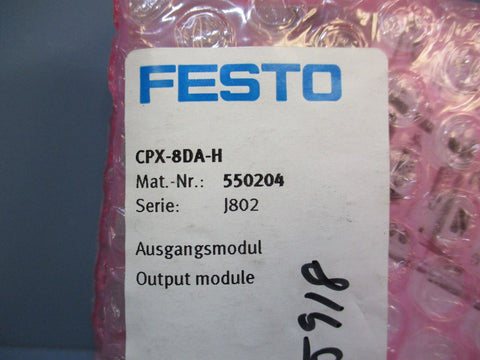 Festo CPX8DAH Output Module Serie: J802 New