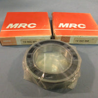 Lot of (2) MRC 112KSZZ/0046 Single Row Radial Steel Bearing