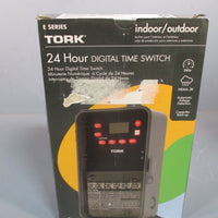 Tork 24 Hr Digital Electronic Timer Switch (Indoor/Outdoor) E Series E101B