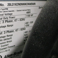 Allen Bradley 20LD1K2N0NNNCNW0WN A PowerFlex 700L AC Drive 1150 HP 1250 Amp