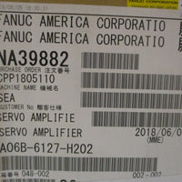 Fanuc A06B6127H202 Ser E Servo Amplifier 565670VDC Input 2.1kW 480VAC Output