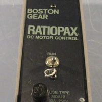 Boston Gear DC Motor Control Ratiopax RP1 1/2HP Max 115VAC 10A Line Input