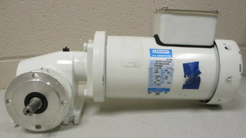 Leeson CM38T17FZ18A Gearmotor K15B 20:1 Ratio 86 RPM 0.25 HP 1/2" Shaft Dia