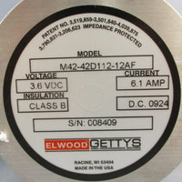 Elwood Gettys M4242D11212AF Step Motor 3.6VDC 6.1A 5/8" Shaft Dia
