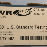 VWR 57334590 #200 U.S. Standard Testing Sieve 8" 0.050mm Wire Dia Stainless