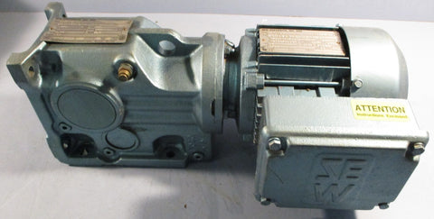 Sew Eurodrive DFT71D4 Gearmotor K37DT71D4 8.91:1 1700/191RPM 1" Shaft Dia