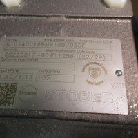 STOBER K102AG0165MR160/050F GEARBOX INPUT HP/KW 1.52/1.13 OUTPUT RPM 105