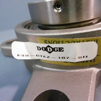 Dodge Flange-Mount Ball Bearing F4B-GTEZ-107-SHCR 1.4375in Bore NEW