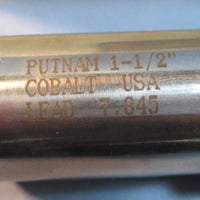 Putnam 1-1/2"  6 Flute End Mill Lead 7.845 2-1/4" Shank 2.05" Cut Length Used