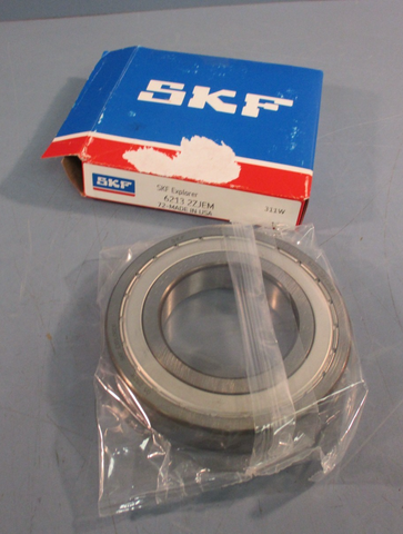 SKF 6213 2ZJEM Radial Deep Groove Ball Bearing, Single Row