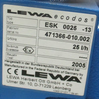 LEWA ESK 002513 Metering Pump 25 l/h w/ 0.75 / 0.86 kW 1395 / 1695 RPM Motor