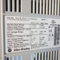Allen Bradley PowerFlex 70 20AD3P4A0AYNANNN 1.5kW / 2 HP AC Drive Ser A