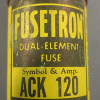 Bussmann Fusetron ACK120 DualElement Fuse ACK120 120A Lot of 6