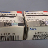 Lot of 2 Koyo Needle Roller Bearing B1616 PB L125