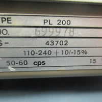 Mettler PL200 Top Loading Digital Balance Scale 699978 240V 121/8" Long