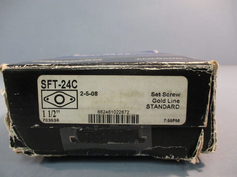 SealMaster SFT-24C Flange Mount Bearing, 1-1/2" Bore, 2 Bolt