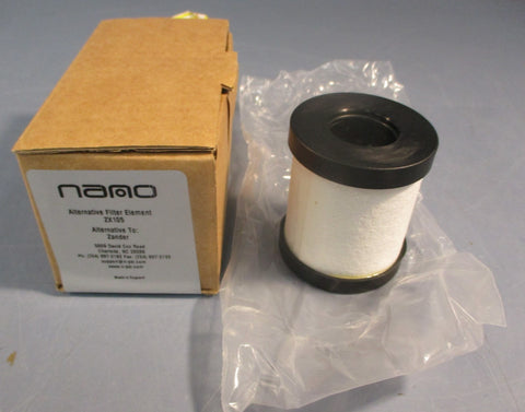 Nano ZX105 Filter Element Replaces Zander 1050Z 21/4" L 2" OD