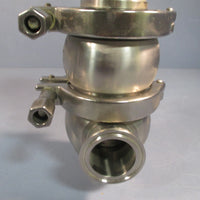 PENTAIR SUDMO SVP DIVERTER SANITARY CONTROL VALVE 6BAR 1.5" 316 SS BODY 2344333