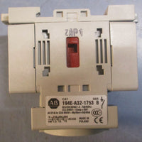 Allen Bradley 194EA321753 Ser B Switch Disconnector 32A 600VAC 50/60Hz
