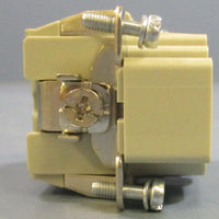 (Lot of 3) Harting HAN 6EMs Connector Plug 09 33 006 2601, 16A, 500V, 6kV 3