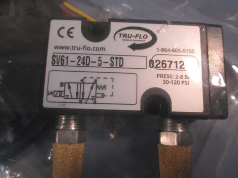 TRUFLO SOLENOID VALVE w/CORD SV6124D5STD