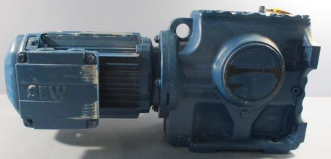 Sew Eurodrive S67DRE80M4/DH Gearmotor 174/27 RPM 65.63:1 13/8" Shaft Dia NOS