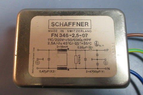 Schaffner FN346-2,5-07 High Performance Power Entry Filter Module NWOB