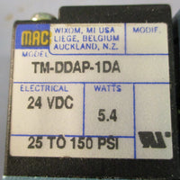 Mac 82A-FA-000-TM-DDAP-1DA Solenoid Valve TM-DDAP-1DA 24VDC 5.4W