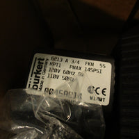 BURKERT 6213 A 3/4 FKM SS 00458814 SOLENOID VALVE 120V-AC 1IN NPT 145PSI 50Hz